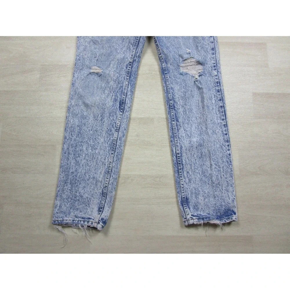 Vintage Levis 506 Jeans (31x32.5) Acid Wash Orange Tab Straight Distressed 80s